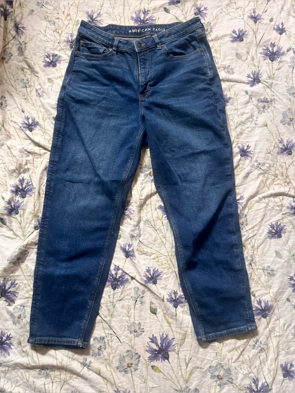 American Eagle Regular Standard Straight Ankle Jeans Size 12 Like New 27" Inseam
